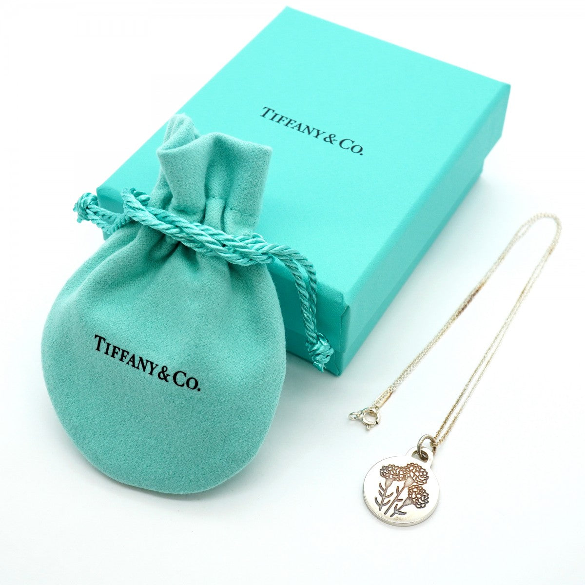 【6jgb0095-k】ティファニー ネックレス GO WOMEN シルバー925【中古】レディース