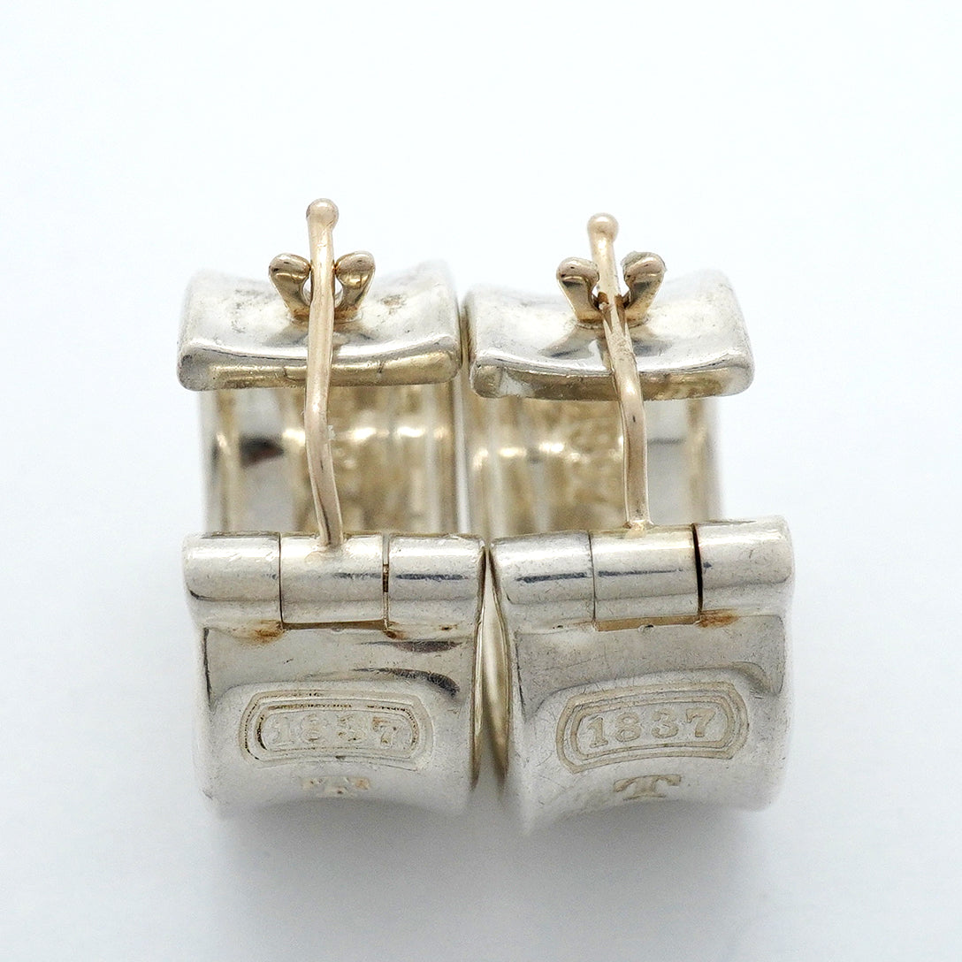 【6jgb0131-k】ティファニー ピアス ナロー/フープ シルバー925【中古】メンズ レディース ユニセックス