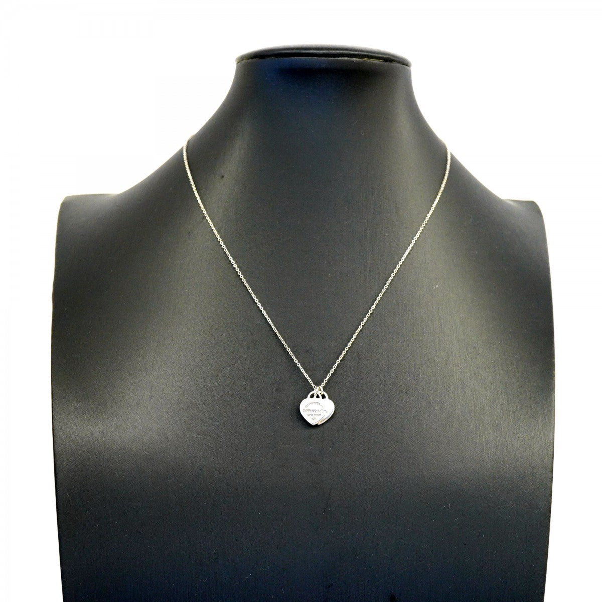 【6jgb0159-k】ティファニー ネックレス ダブルリターントゥハート シルバー925【中古】レディース