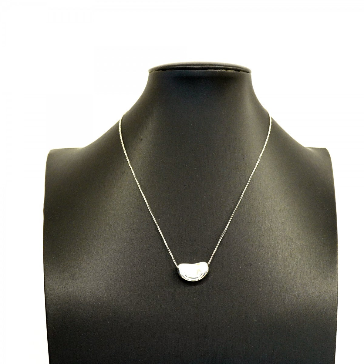 【6jgb0227-k】ティファニー ネックレス ビーン シルバー925【中古】レディース