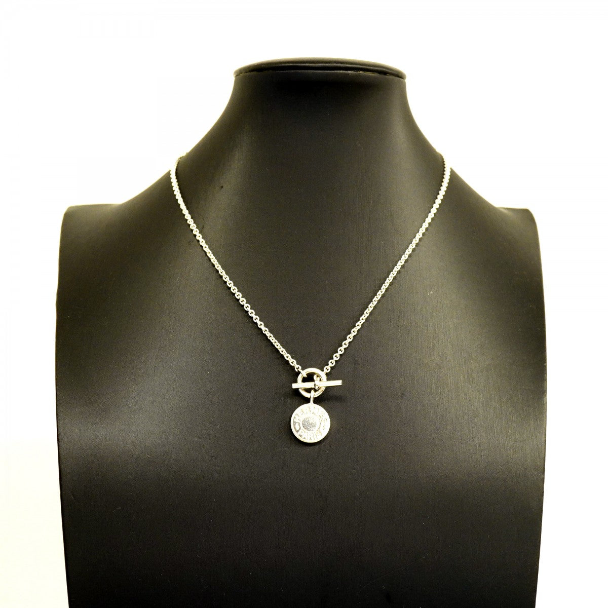 【6jgb0236】エルメス ネックレス セリエ アミュレット シルバー925【中古】レディース