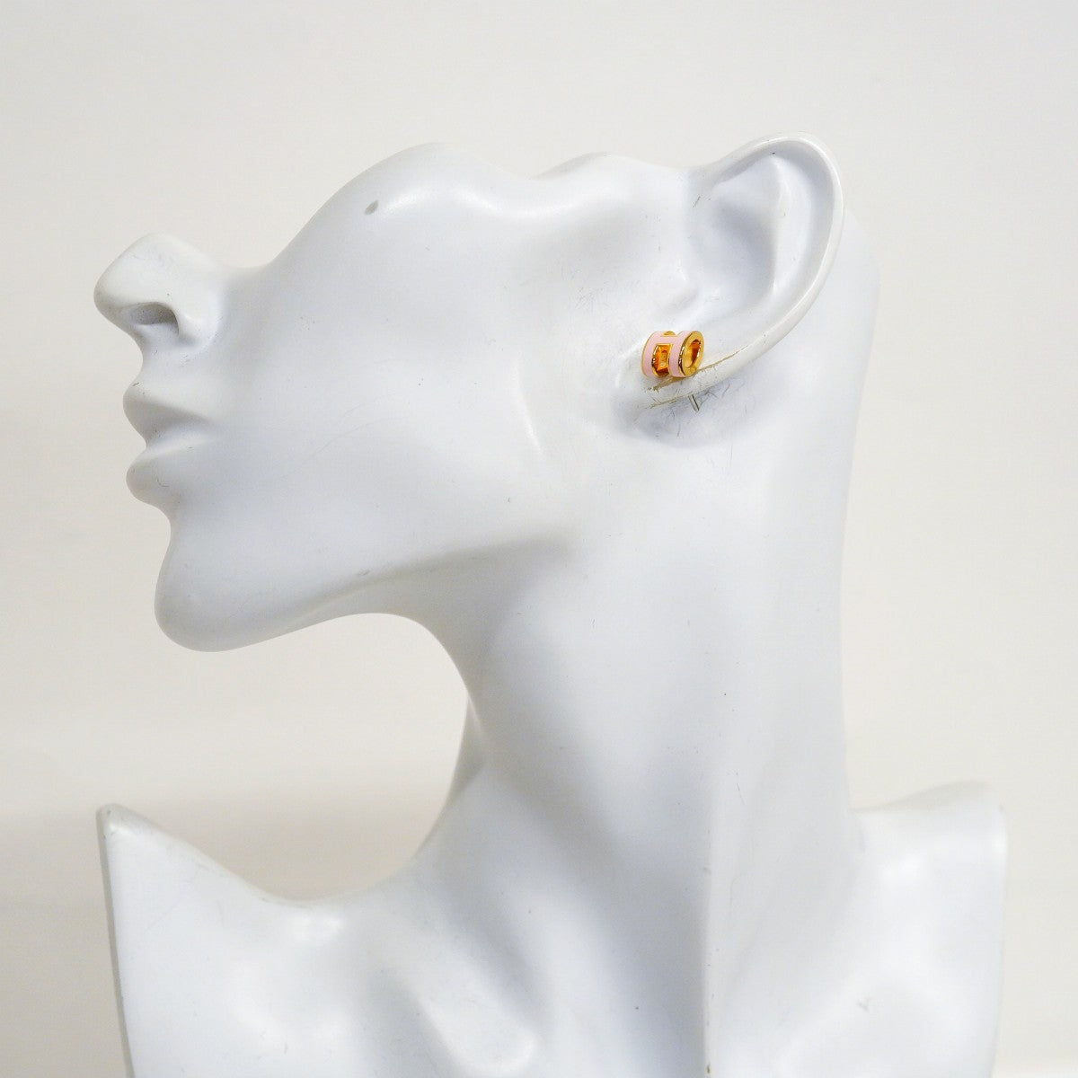 【6jgb0247-k】エルメス ピアス ミニポップアッシュ GPメッキ ゴールド ピンク【中古】レディース