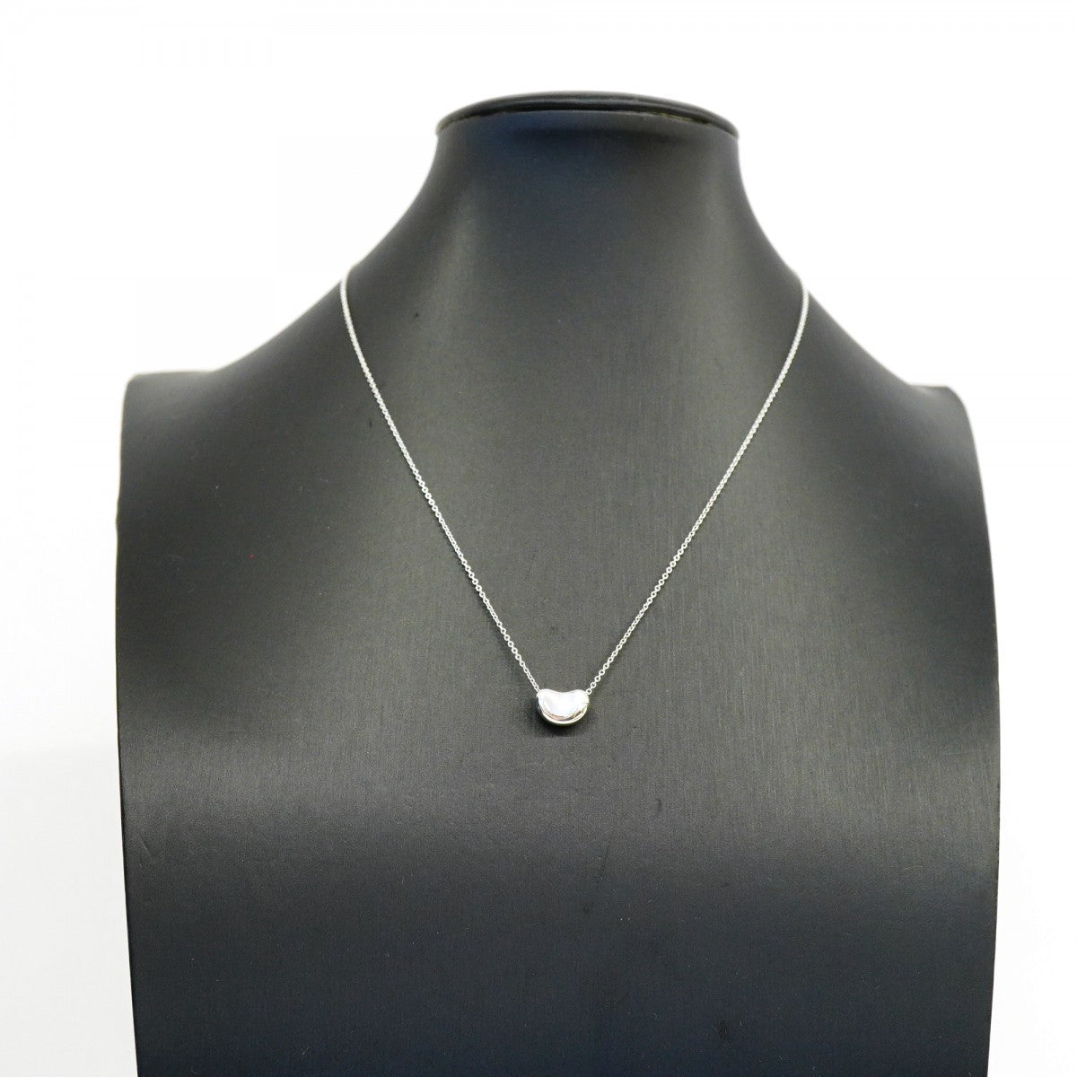 【6jgb0466-k】ティファニー ネックレス ビーン シルバー925【中古】レディース