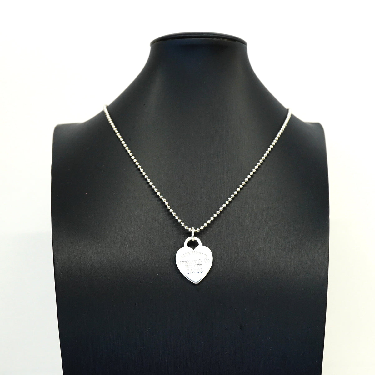 【6jgb0606】ティファニー ネックレス リターントゥハート/ボールチェーン シルバー925【中古】レディース