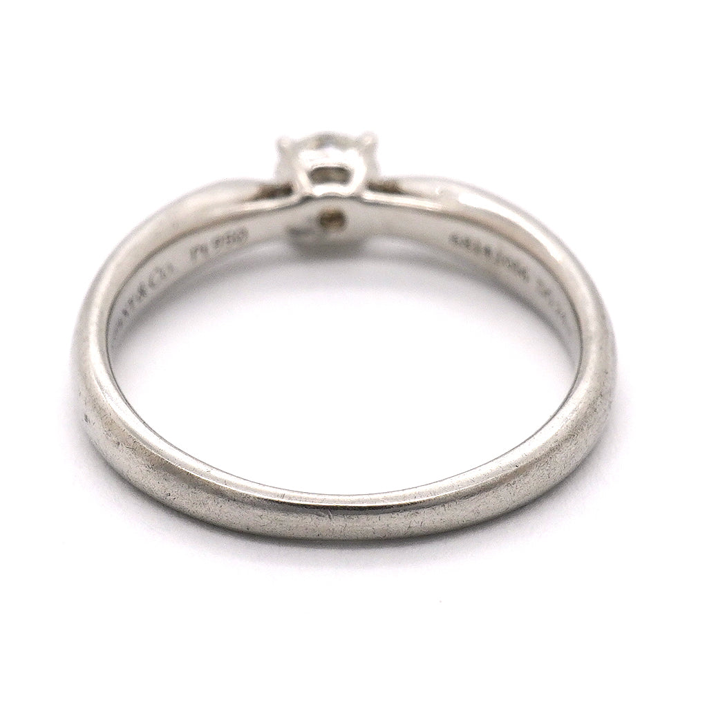 【6jgb0624】ティファニー リング ハーモニー 1PD Pt950 プラチナ ダイヤモンド 0.24ct 7.5号【中古】レディース