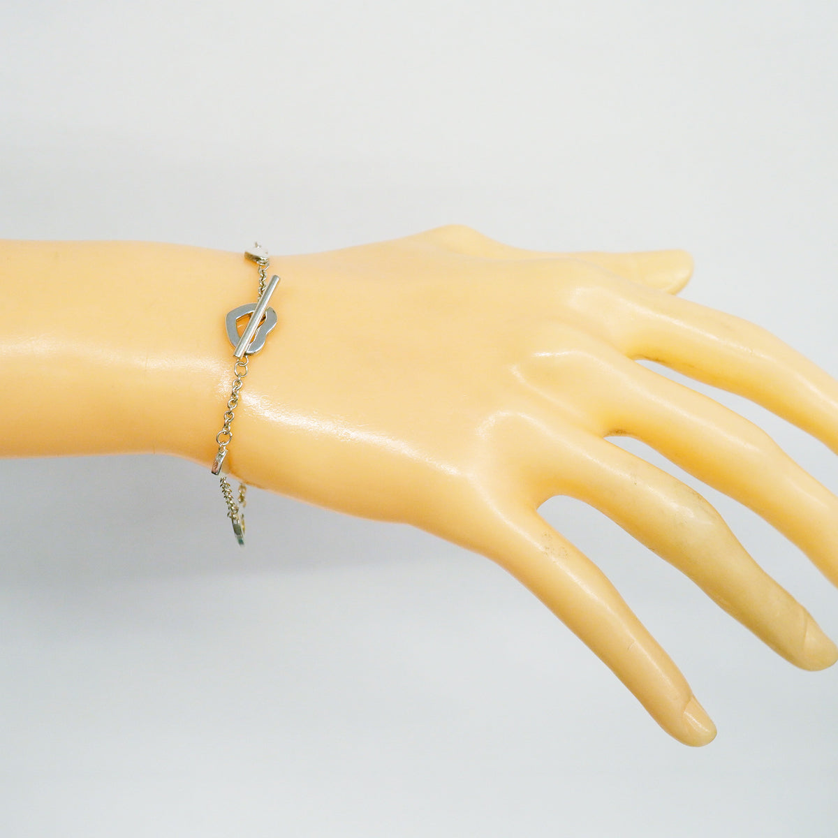 【6jgb0627】ティファニー ブレスレット ハートリンク シルバー925【中古】レディース