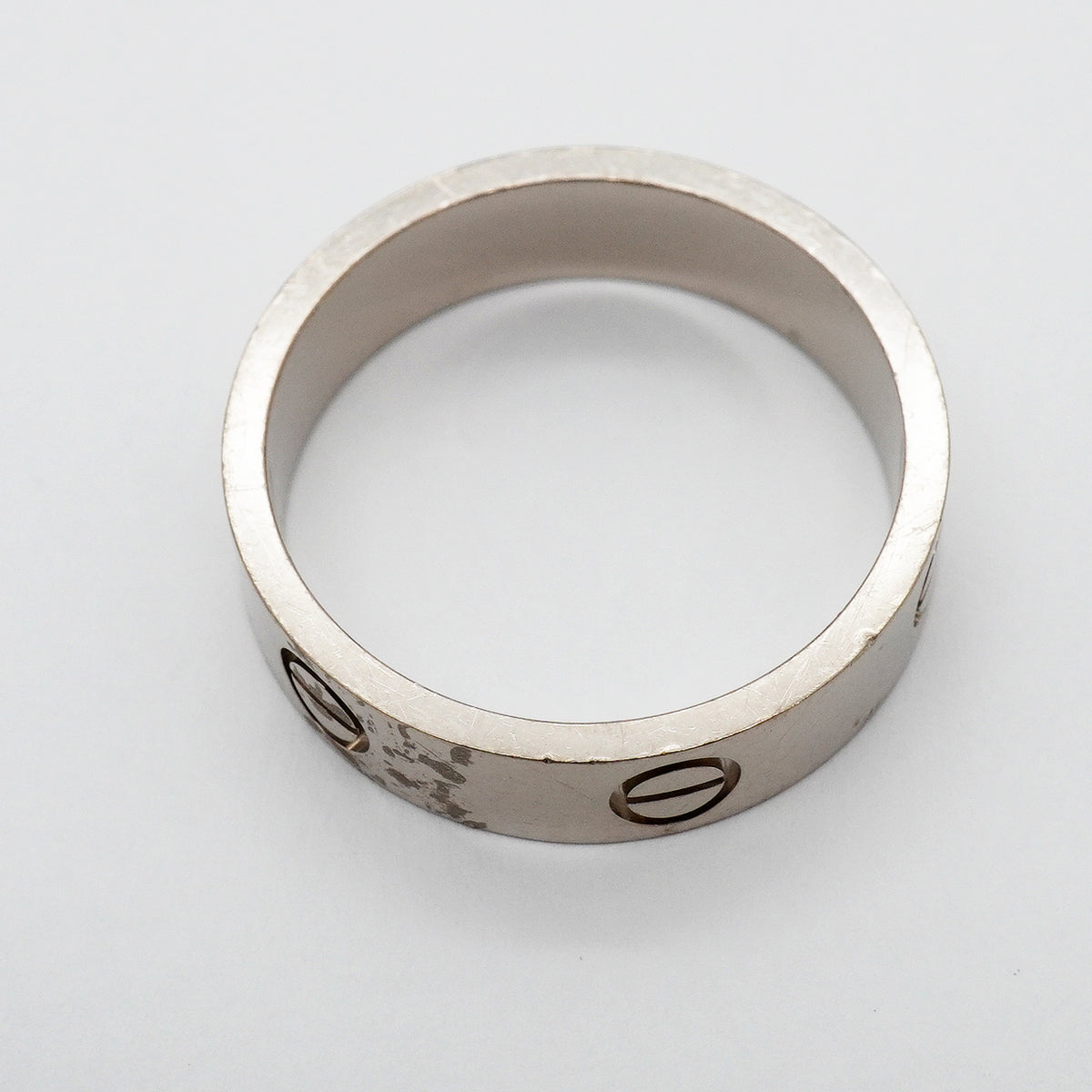 【6jgb0666】カルティエ リング ラブ K18WG ホワイトゴールド #64【中古】メンズ