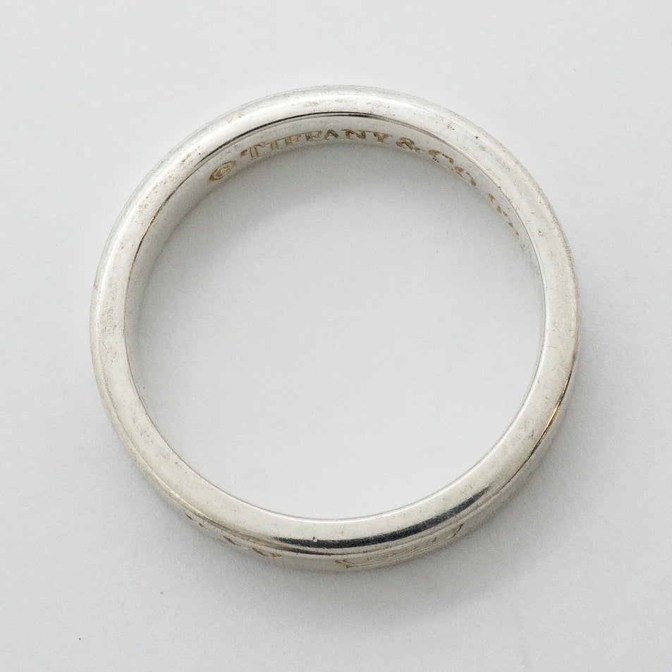 【6jgb0675-k】ティファニー リング ナロー シルバー925 17.5号【中古】メンズ レディース ユニセックス