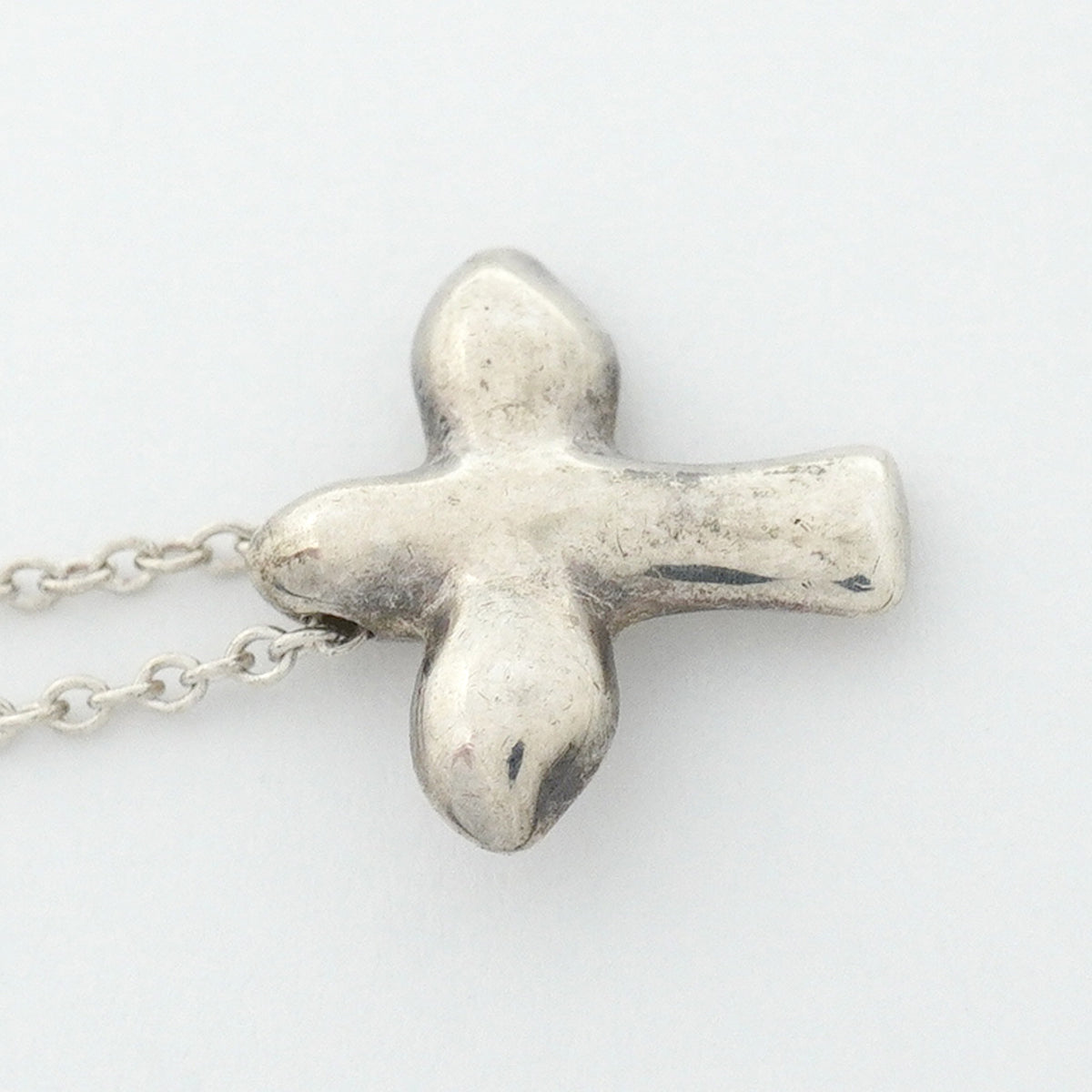 【6jgb0781】ティファニー ネックレス バードクロス シルバー925【中古】レディース