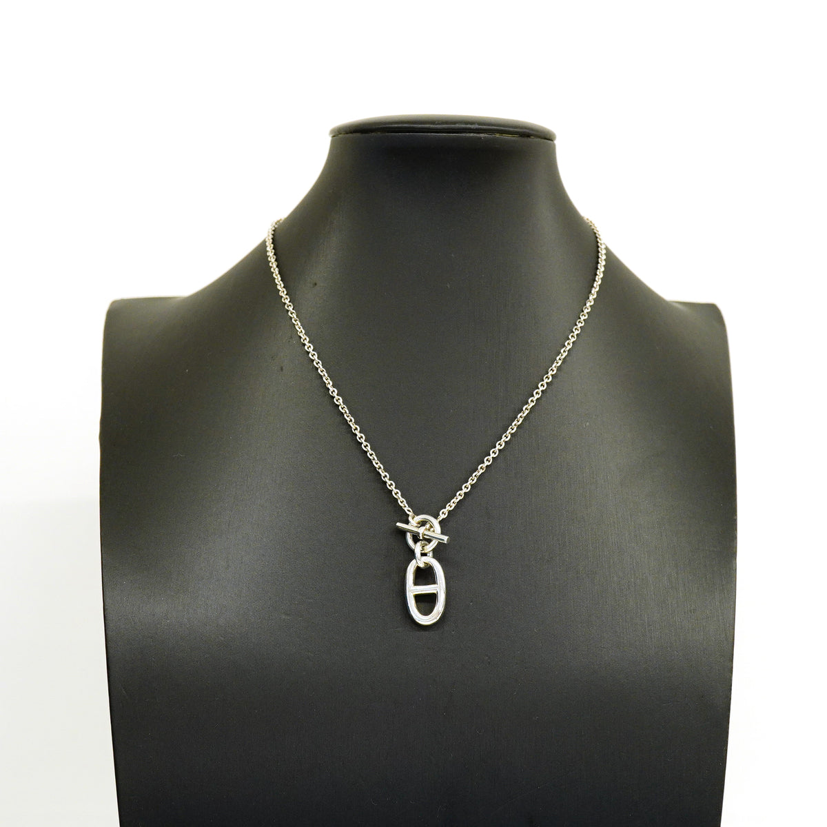 【6jhb0078】エルメス ネックレス シェーヌダンクル アミュレット シルバー925【中古】レディース