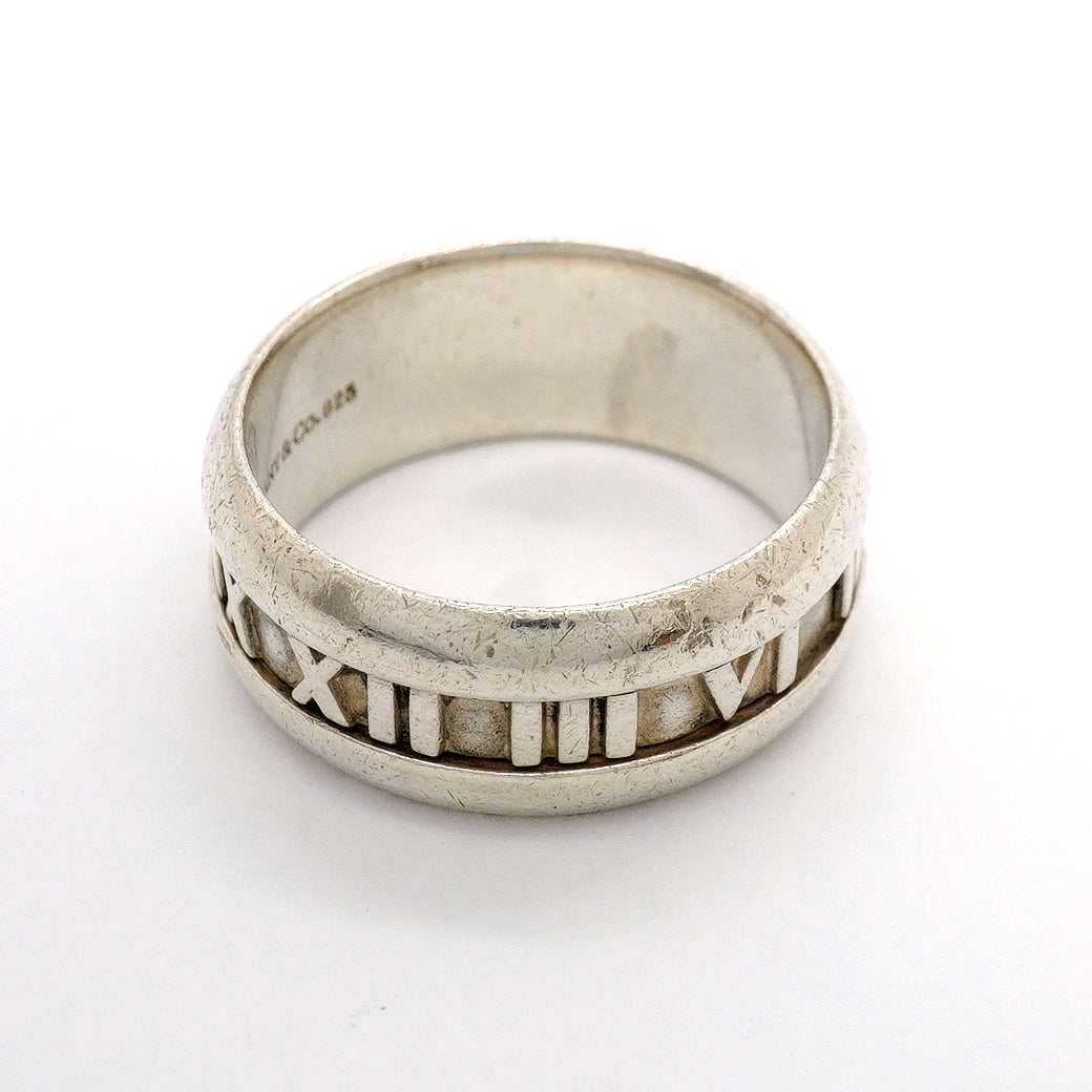 【6jhb0376-k】ティファニー リング アトラス シルバー925 22号【中古】メンズ