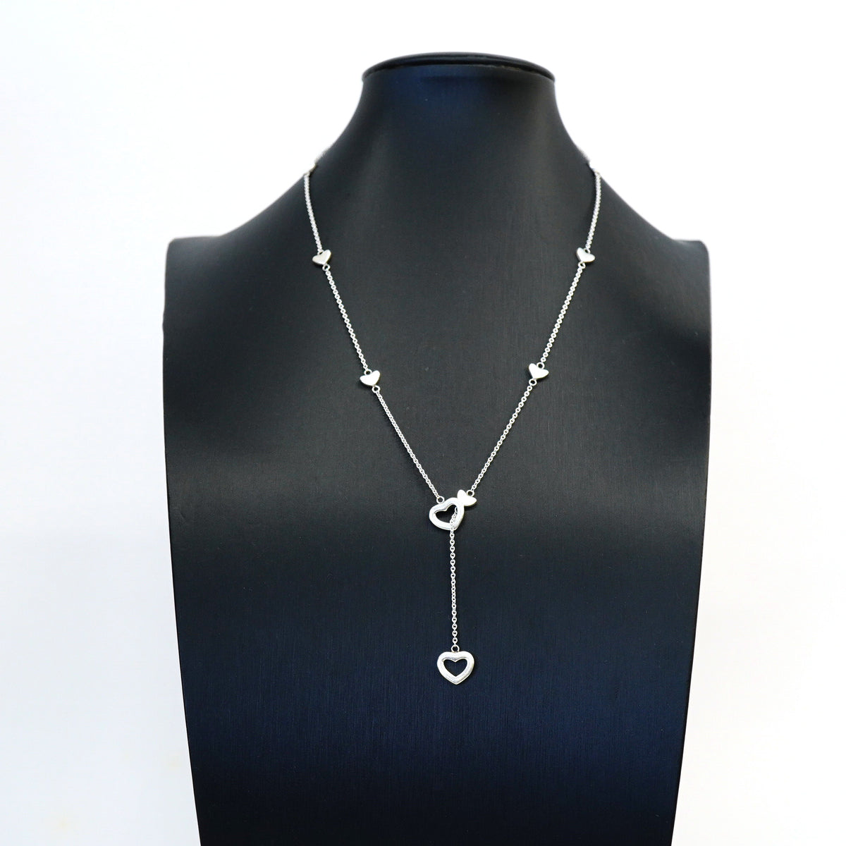 【6jhb0604】ティファニー ネックレス ハートリンク/ラリアット シルバー925【中古】レディース