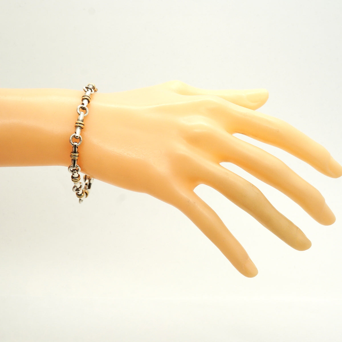 【6jib0400】ティファニー ブレスレット ブライドルリンク K18YG イエローゴールド シルバー925【中古】メンズ レディース ユニセックス