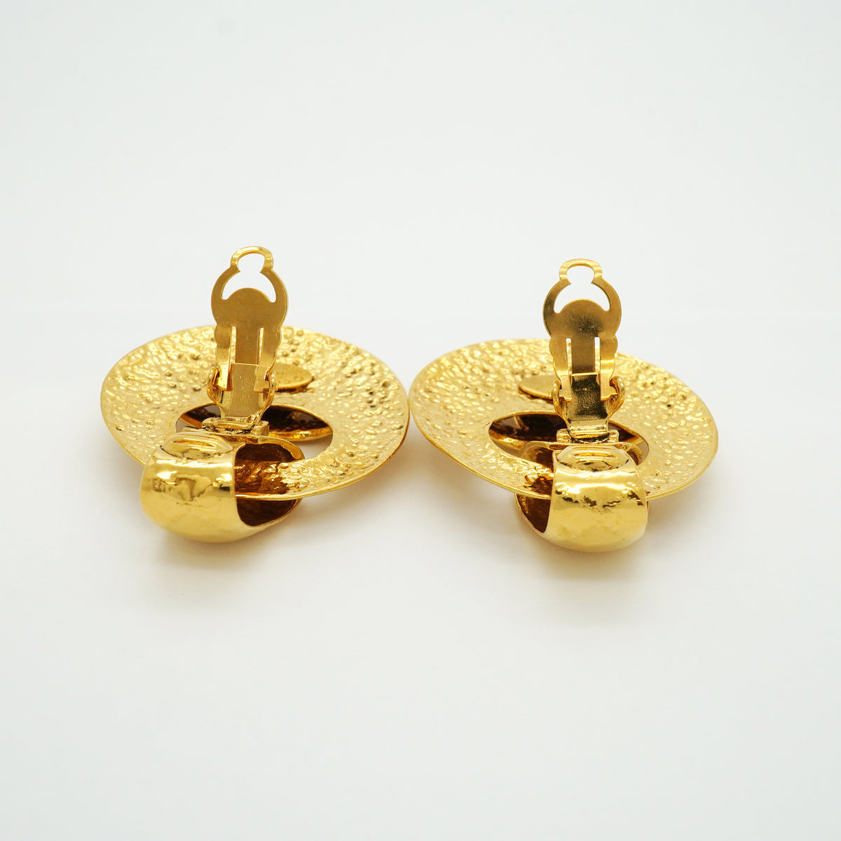 【6jib0423】シャネル イヤリング ヴィンテージ ココマーク GPメッキ ゴールド【中古】レディース