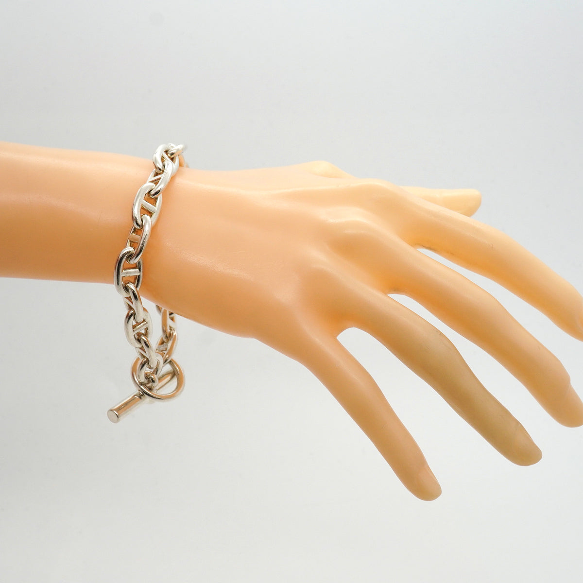 【6jib0505】エルメス ブレスレット シェーヌダンクル MM 17コマ シルバー925【中古】メンズ レディース ユニセックス