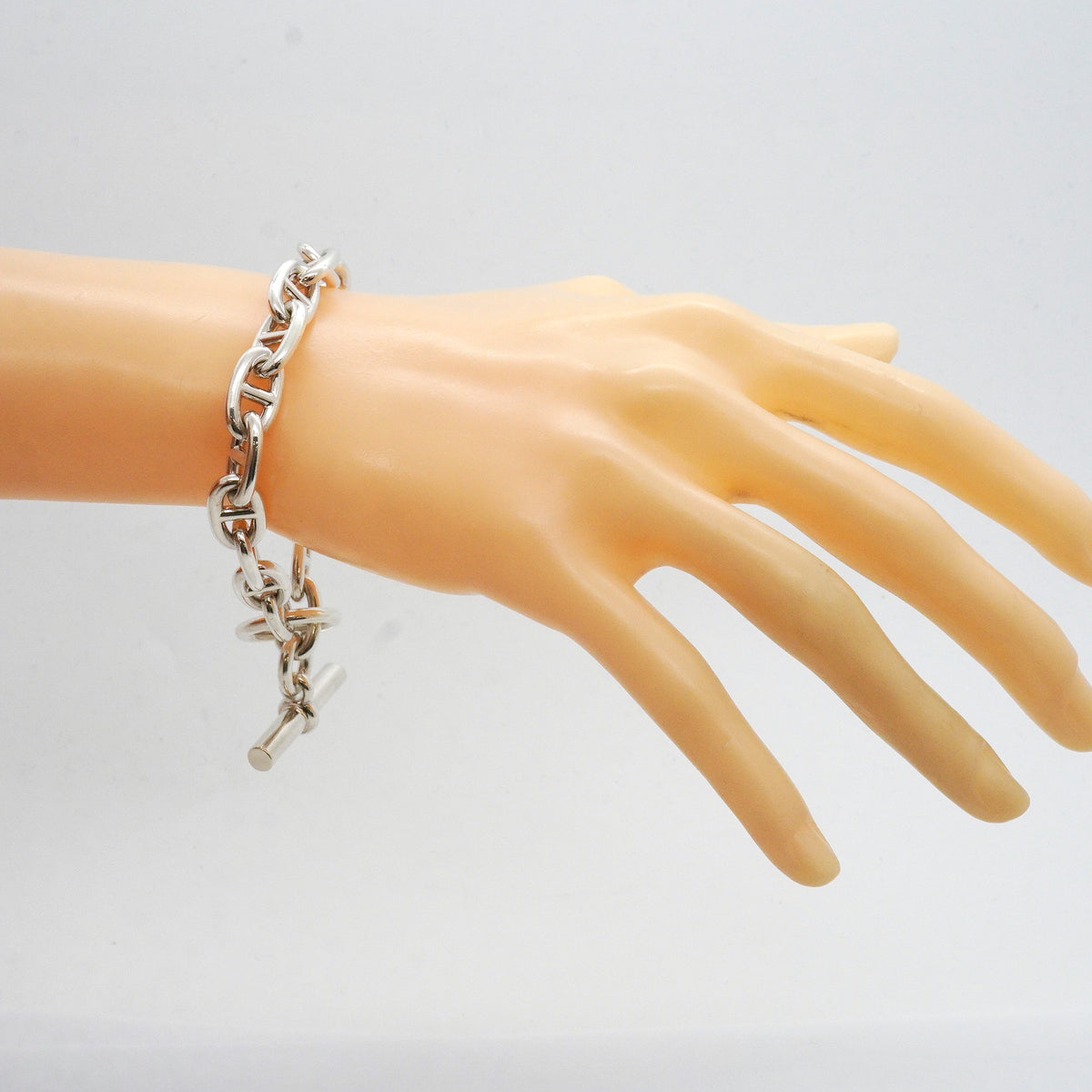 【6jib0592】エルメス ブレスレット シェーヌダンクル MM 17コマ シルバー925【中古】メンズ レディース ユニセックス