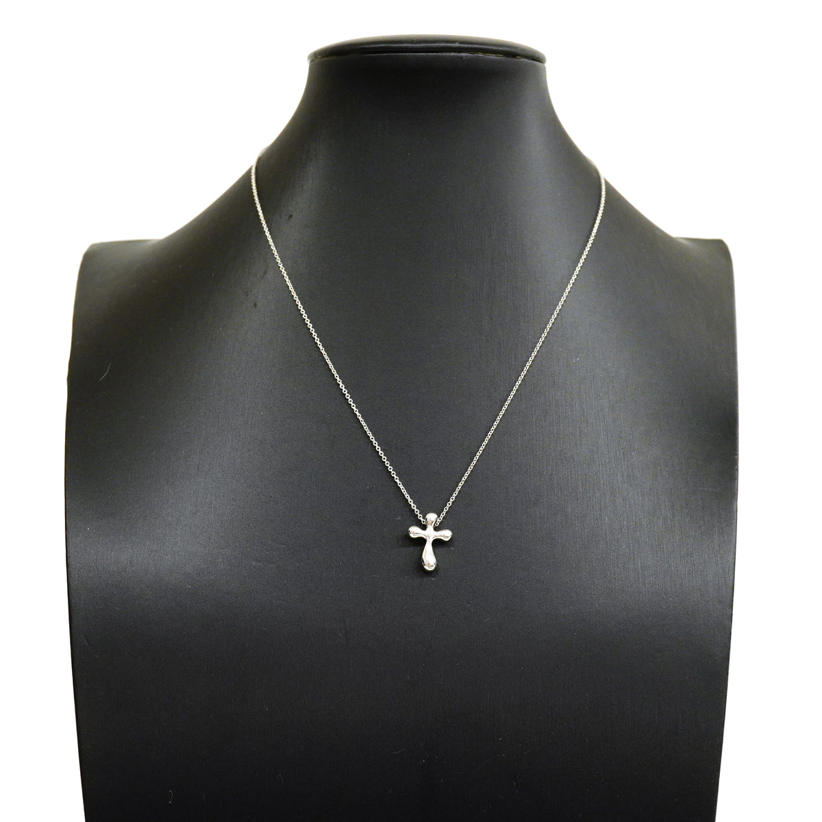 【6jib0599】ティファニー ネックレス スモールクロス シルバー925【中古】レディース