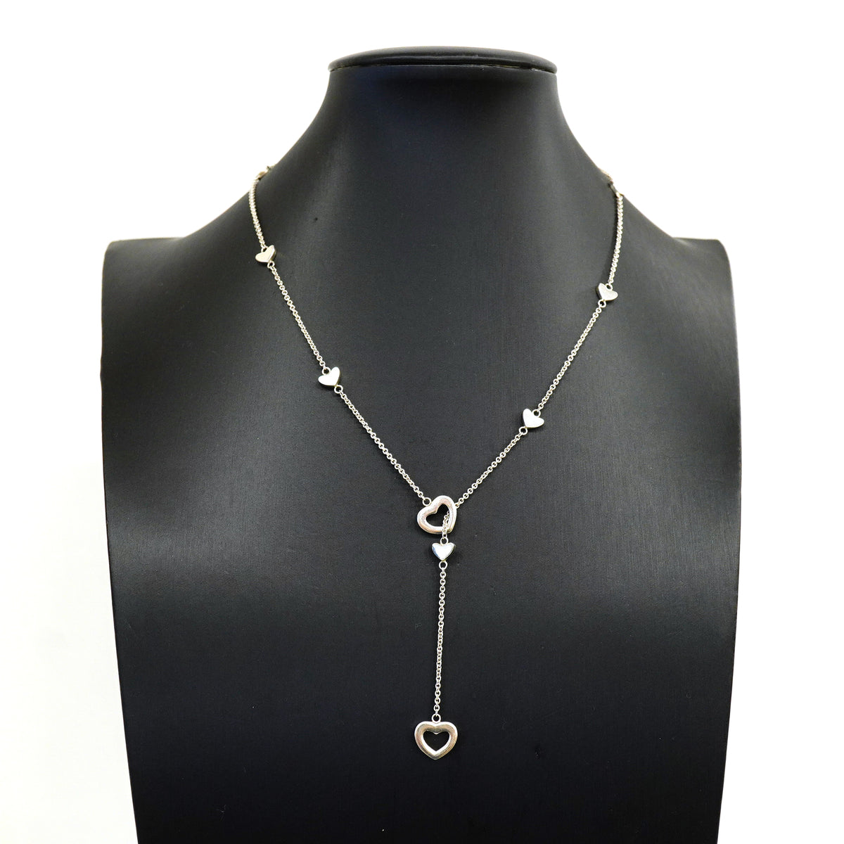 【6jkb0025】ティファニー ネックレス ハートリンク/ラリアット シルバー925【中古】レディース