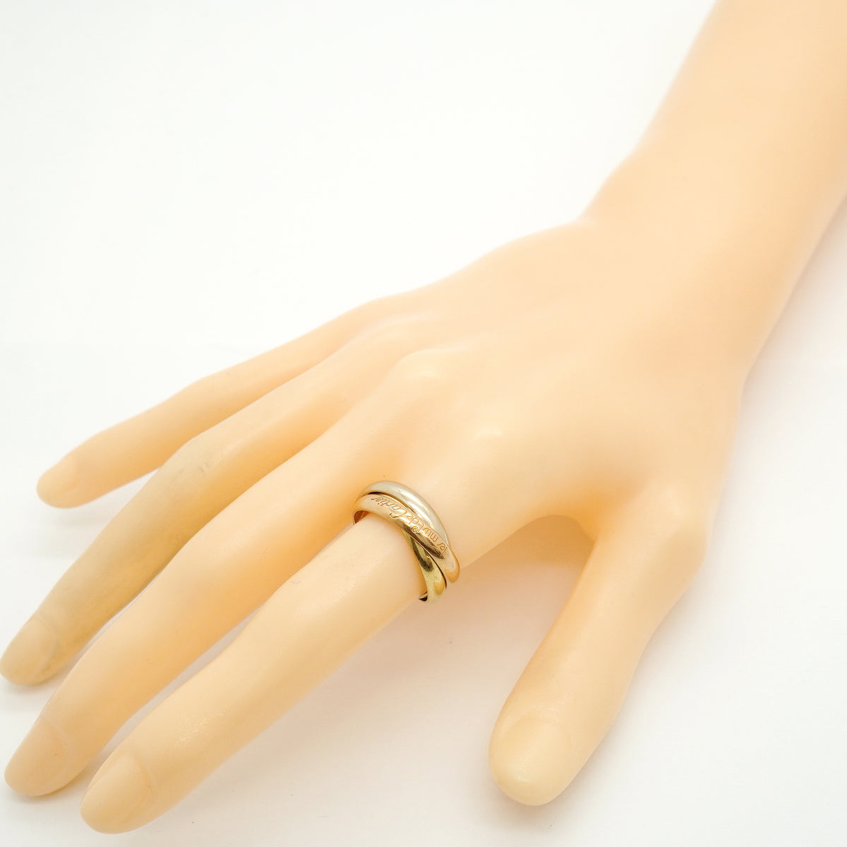 【6jkb0186】カルティエ リング トリニティ クラシックモデル K18YG イエローゴールド K18WG ホワイトゴールド K18PG ピンクゴールド #55【中古】メンズ レディース ユニセックス