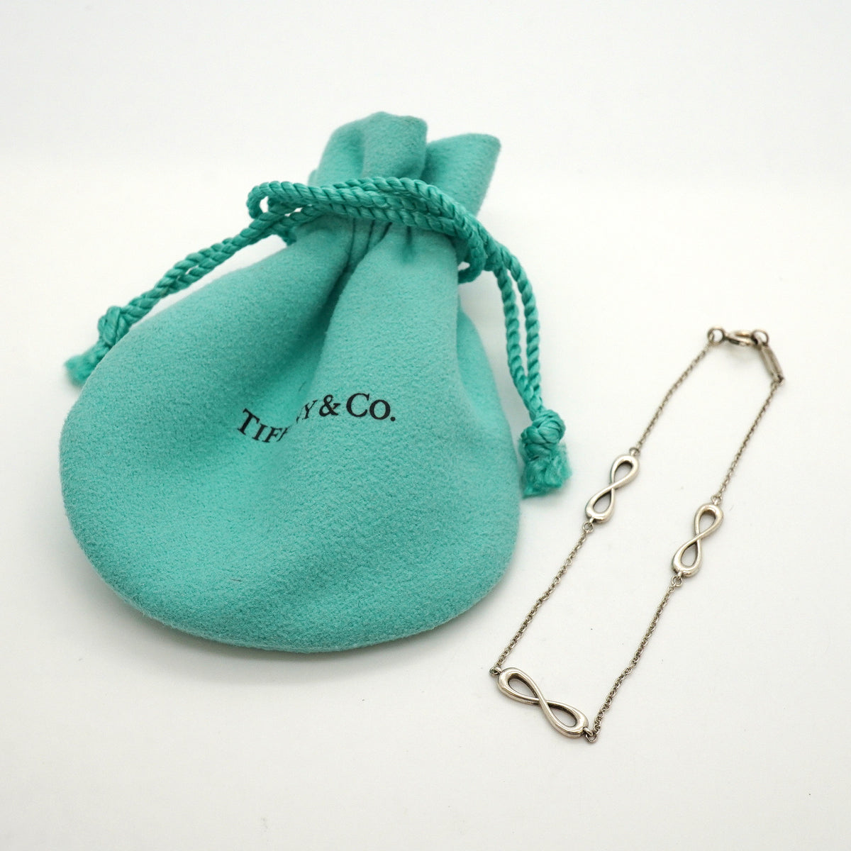 【6jkb0289】ティファニー ブレスレット インフィニティ エンドレス シルバー925【中古】レディース
