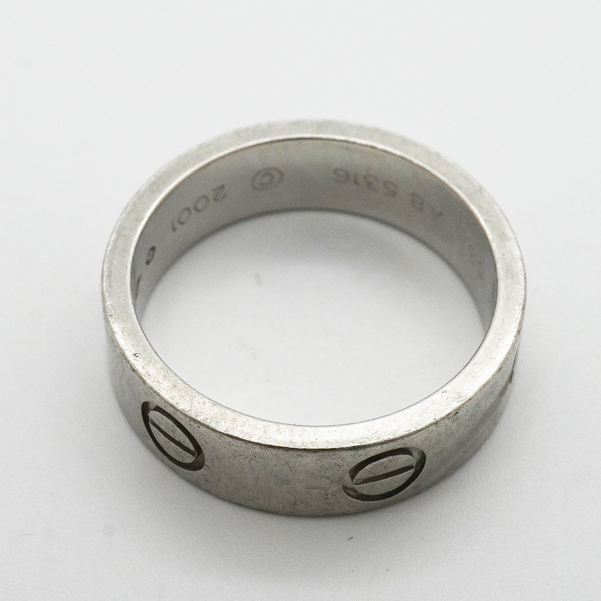 【6jkb0371】カルティエ リング ラブ Pt950 プラチナ #53【中古】レディース
