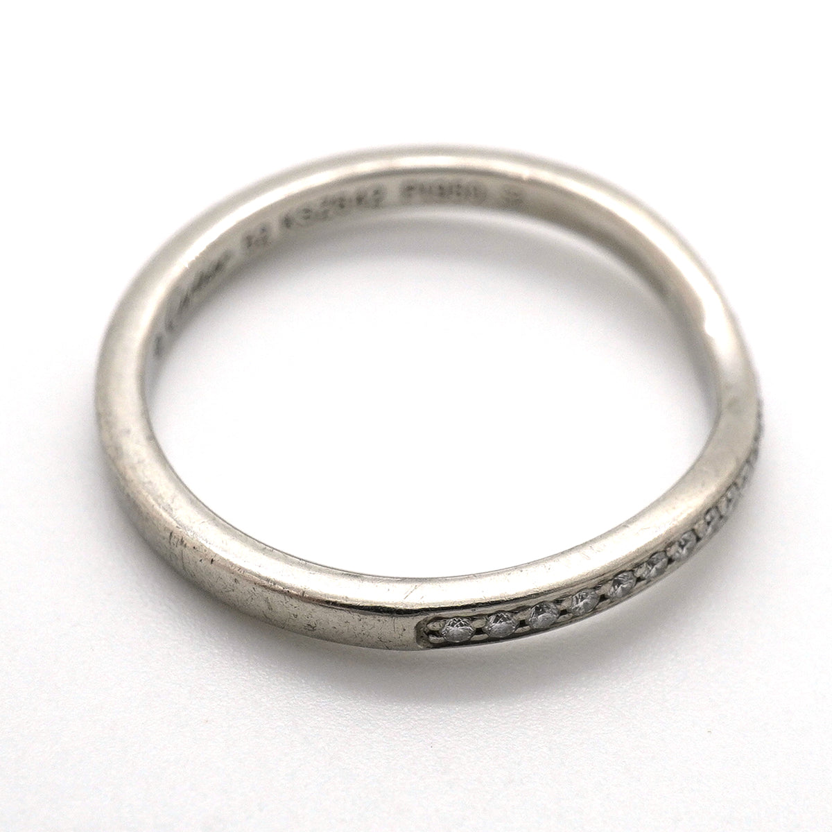 【6jkb0382】カルティエ リング バレリーナ Pt950 プラチナ ダイヤモンド #52【中古】レディース
