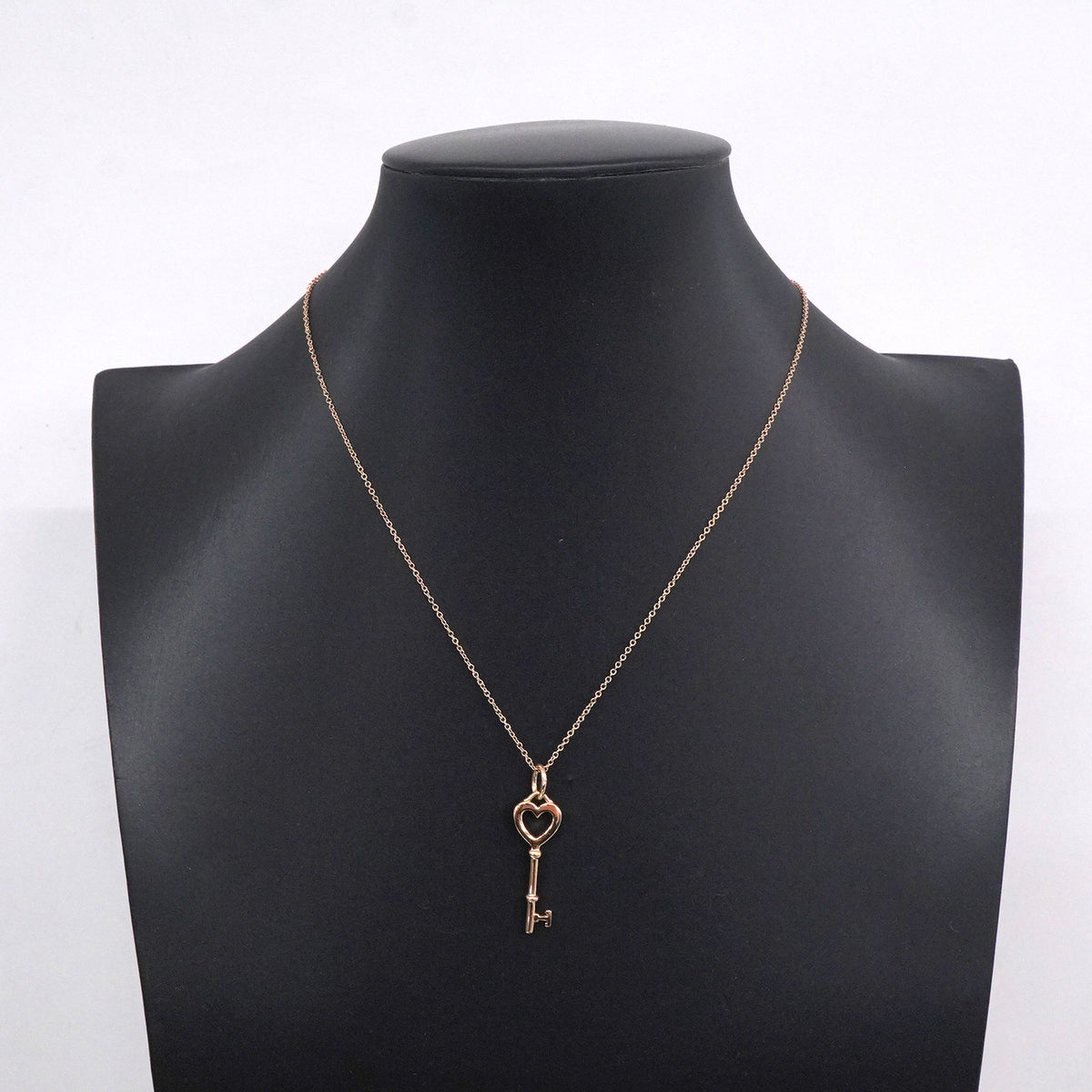 【6jkb0397】ティファニー ネックレス ハートキー K18PG ピンクゴールド【中古】レディース