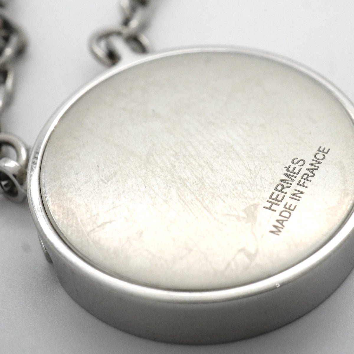 【6jkb0539】エルメス ネックレス ラビリンス 丸型 サークル メタル シルバー【中古】メンズ レディース ユニセックス