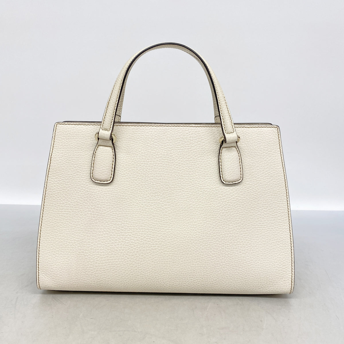 【6ka0109】グッチ ハンドバッグ ソーホー 431571 レザー アイボリー シャンパンゴールド金具 2wayバッグ【中古】レディース