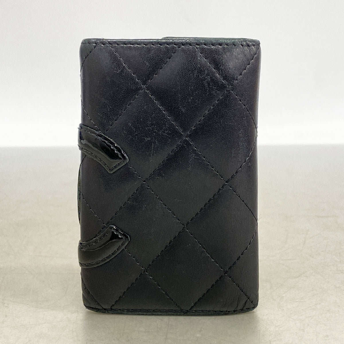 【6ka0258】シャネル キーケース カンボン ラムスキン ブラック シルバー金具【中古】レディース