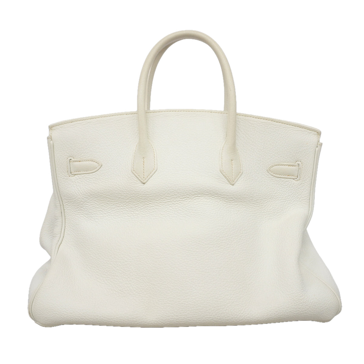 【6ka0268】エルメス ハンドバッグ バーキン35 トリヨンクレマンス ホワイト ゴールド金具 □F刻印【中古】レディース