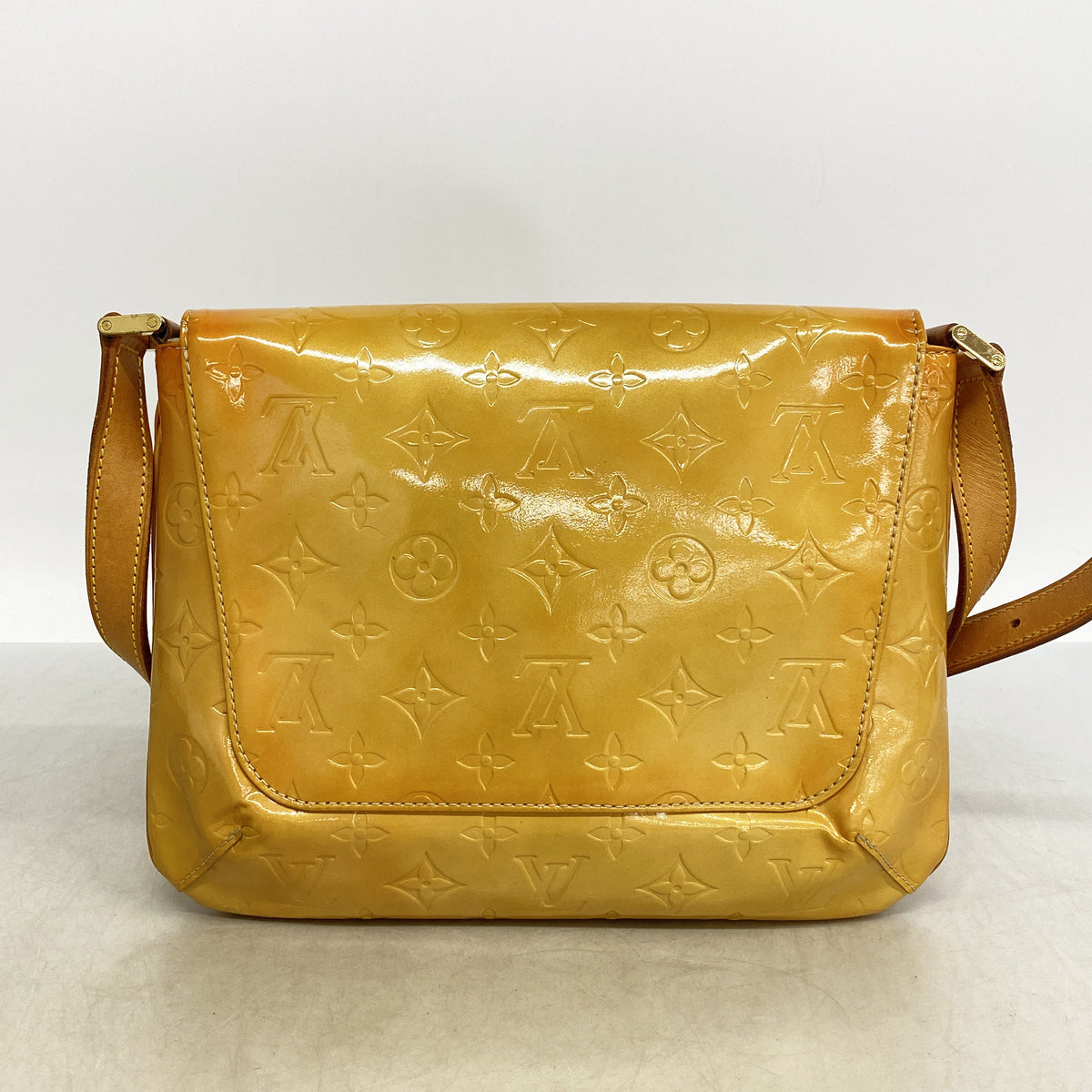【6ka0528】ルイヴィトン ショルダーバッグ ヴェルニ トンプソンストリート M91008 ベージュ【中古】レディース