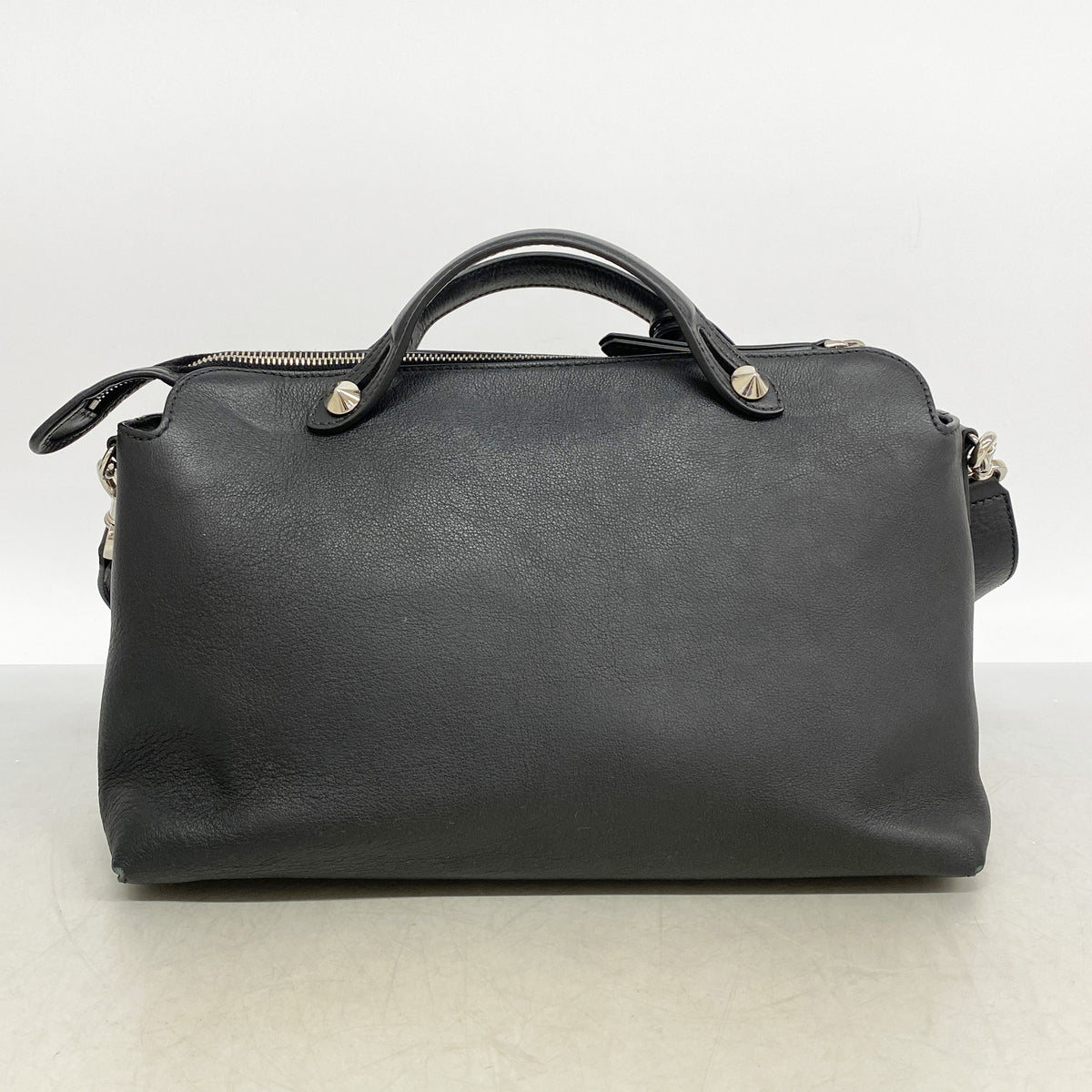 【6kb1339】フェンディ ハンドバッグ バイザウェイ レザー ブラック シルバー金具 2wayバッグ【中古】レディース
