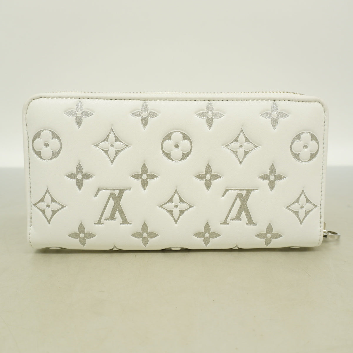 【6kb1725】ルイヴィトン 長財布 クッサン/LV SKI ジッピーウォレット M12154 ホワイト【中古】レディース