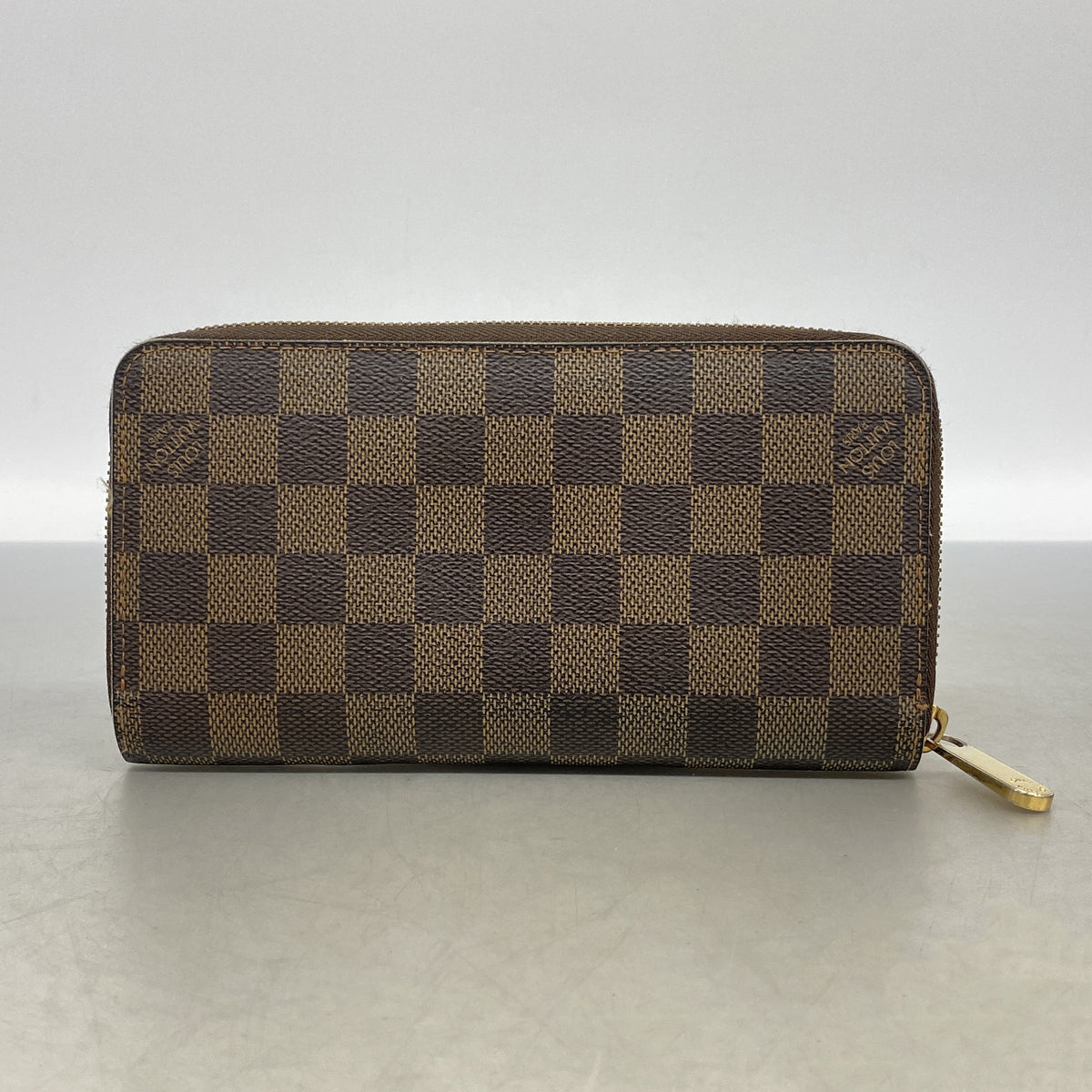 【6kc2034】ルイヴィトン 長財布 ダミエ ジッピーウォレット N60015 エベヌ【中古】メンズ レディース ユニセックス