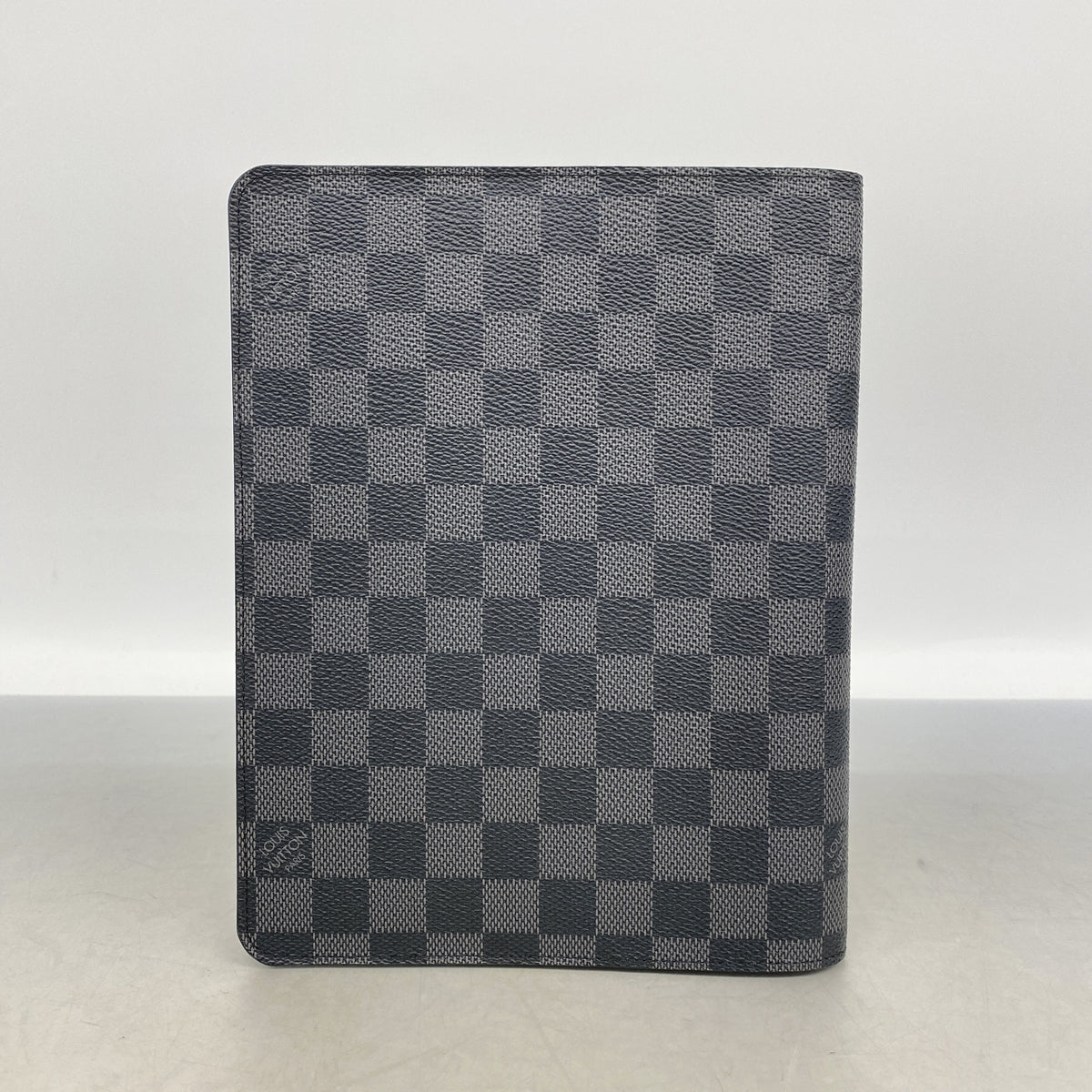【6kc2172】ルイヴィトン 手帳カバー ダミエ・グラフィット アジェンダビューロー R20974 ブラック【中古】メンズ