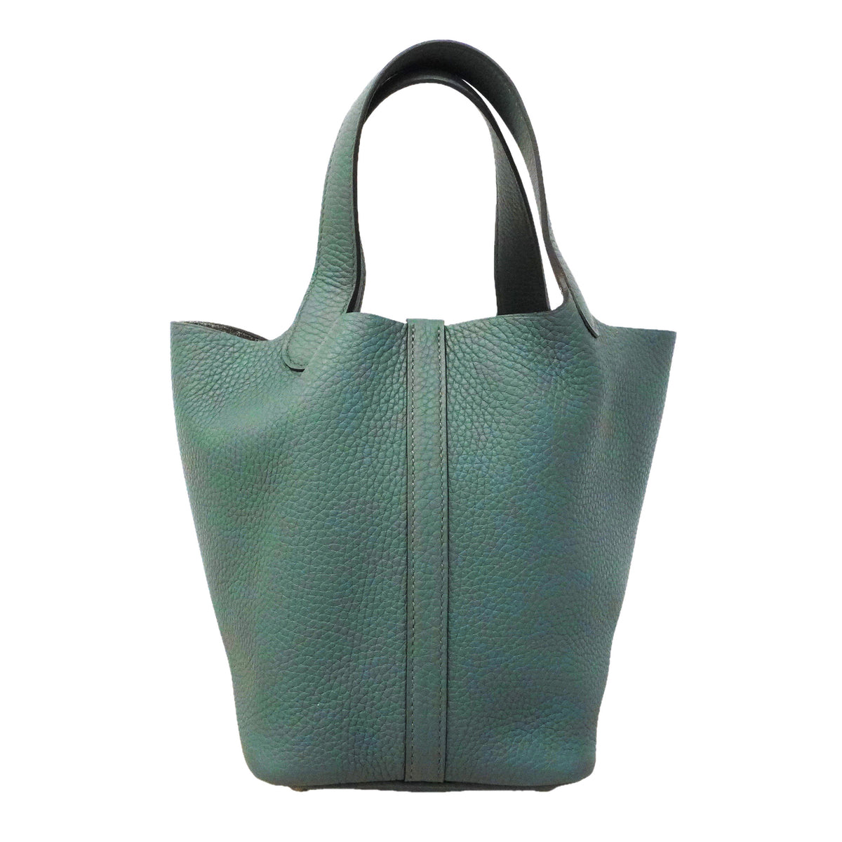 【6kc2212】エルメス ハンドバッグ ピコタンロックPM トリヨンクレマンス ブルーオラージュ シルバー金具 Z刻印【中古】レディース
