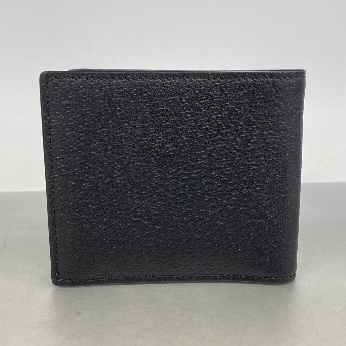【6kc2562】グッチ 財布 GGマーモント 428725 レザー ブラック ゴールド金具【中古】メンズ