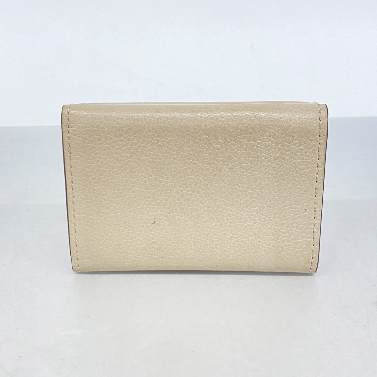 【6kc2807】ルイヴィトン 三つ折り財布 トリヨン ポルトフォイユロックミニ M69340 グレージュ【中古】レディース