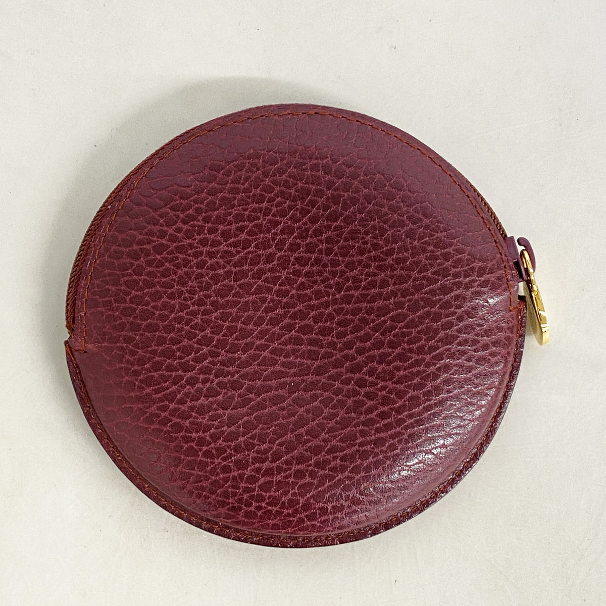【6kc2889】カルティエ コインケース マスト レザー ボルドー ゴールド金具【中古】レディース