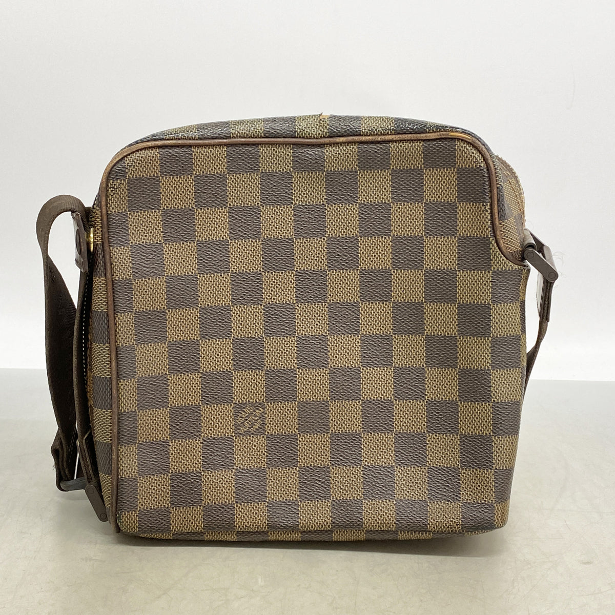 【6kc2944】ルイヴィトン ショルダーバッグ ダミエ オラフPM N41442 エベヌ【中古】メンズ