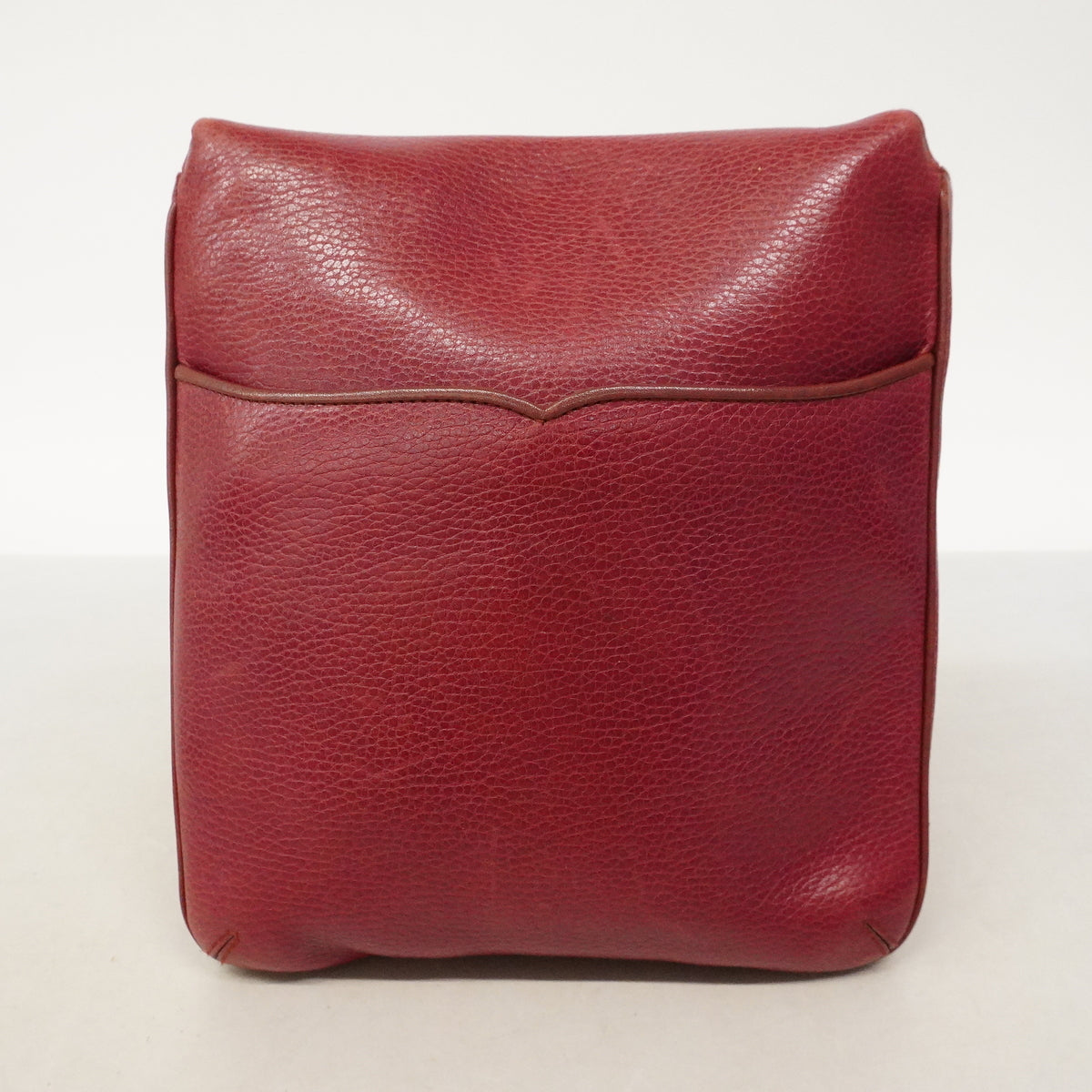 【6kd3345】カルティエ ショルダーバッグ マスト レザー ボルドー ゴールド金具【中古】レディース