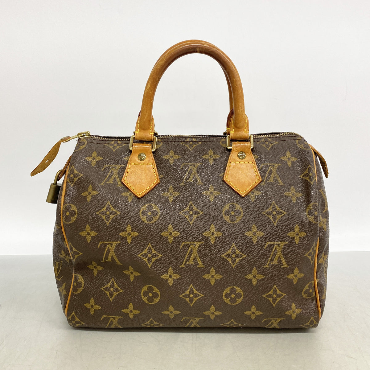 【6kd3466】ルイヴィトン ハンドバッグ モノグラム スピーディ25 M41109 ブラウン【中古】レディース