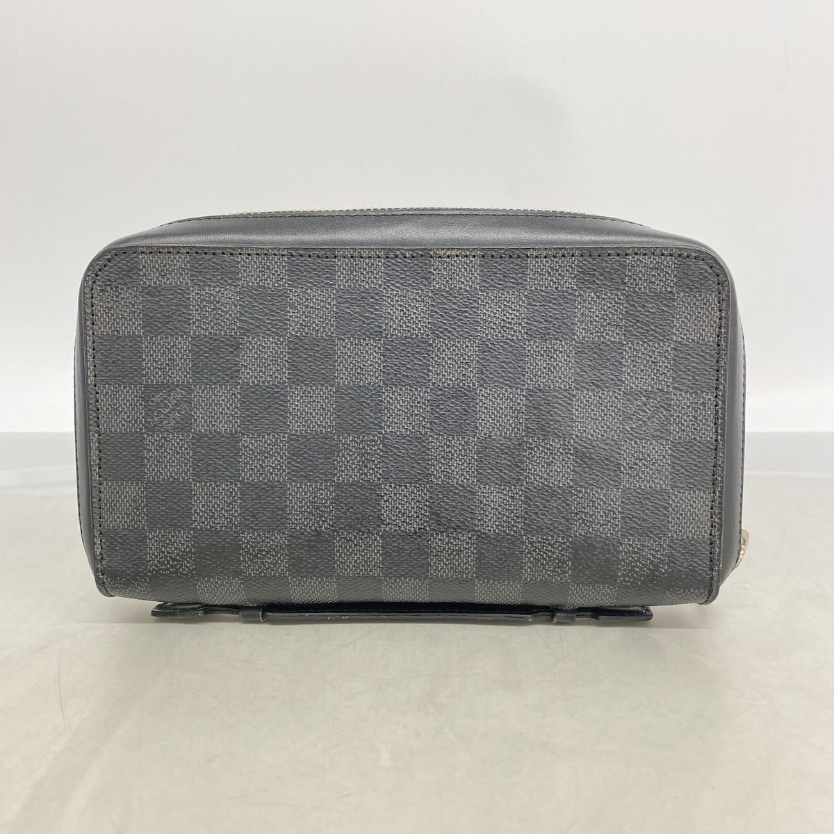 【6kd3631】ルイヴィトン 長財布 ダミエ・グラフィット ジッピーXL N41503 ブラック グレー【中古】メンズ