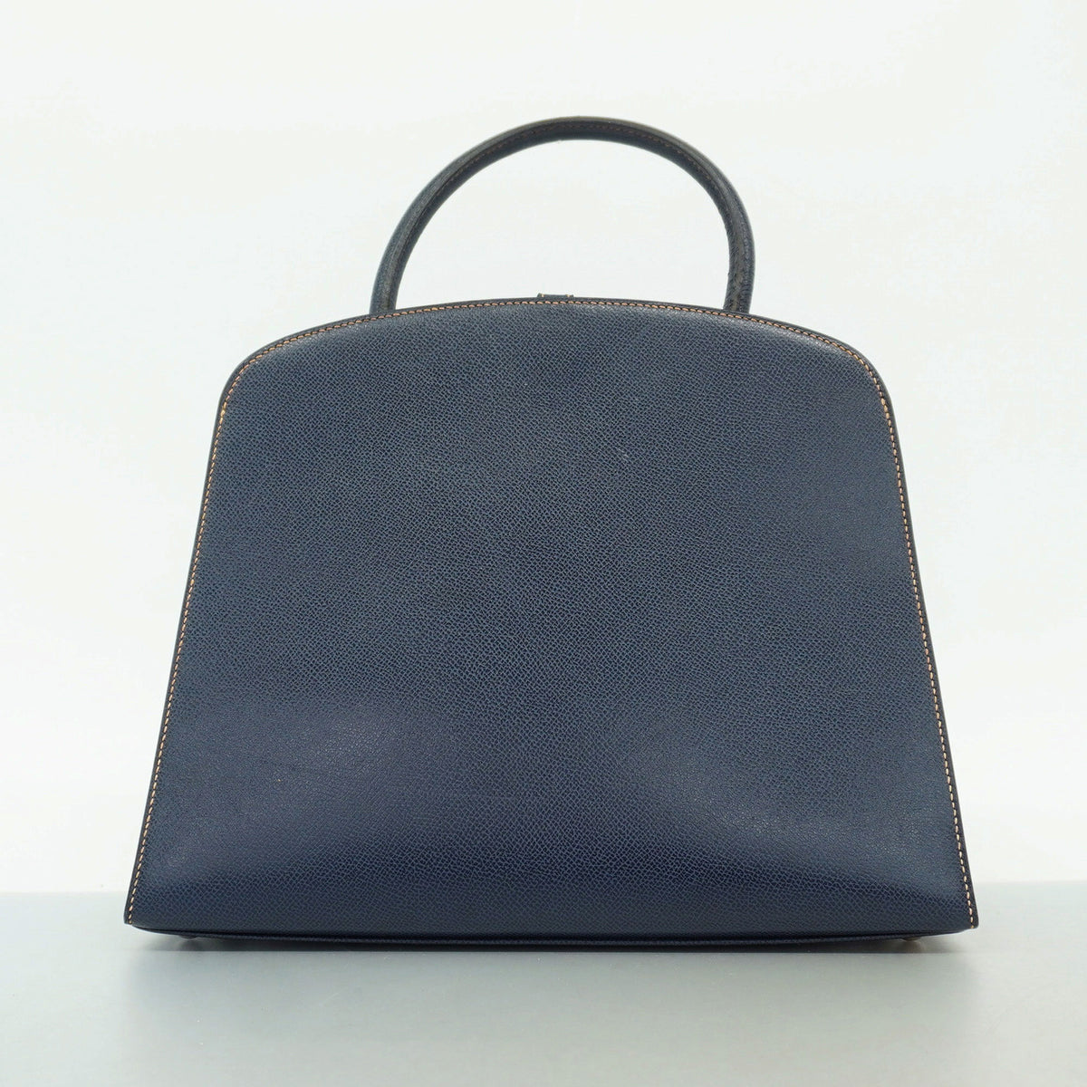 【6kd3662】エルメス ハンドバッグ ダルヴィ クシュベル ネイビー シルバー金具 □F刻印【中古】レディース