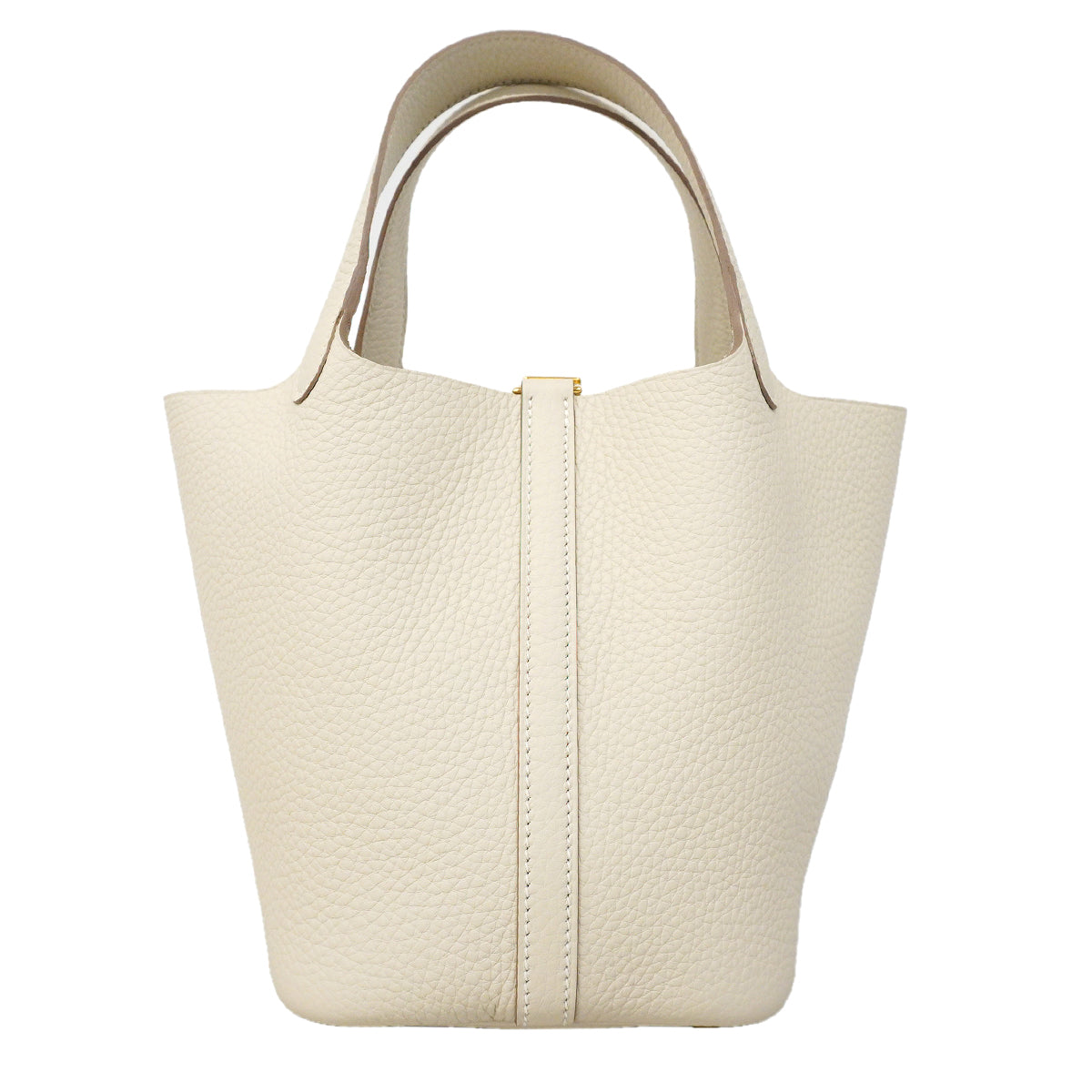 【6kd3879】エルメス ハンドバッグ ピコタンロックPM トリヨンクレマンス クレ ゴールド金具 G刻印【中古】レディース