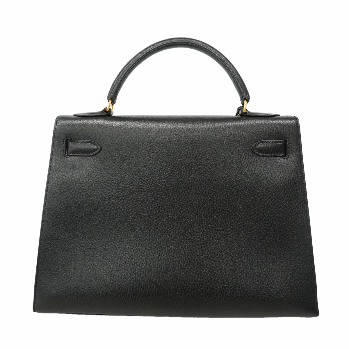 【6kd4049-h】エルメス ハンドバッグ ケリー32 アルデンヌ ブラック ゴールド金具 □C刻印 2wayバッグ【中古】レディース