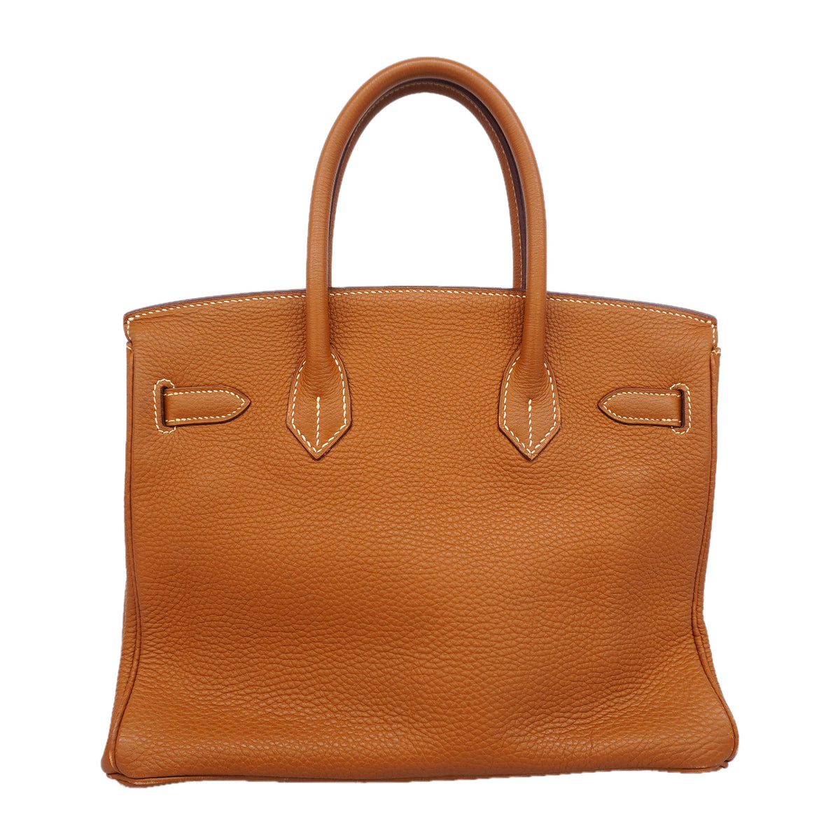 【6kd4136-h】エルメス ハンドバッグ バーキン30 トゴ ゴールド シルバー金具 □H刻印【中古】レディース