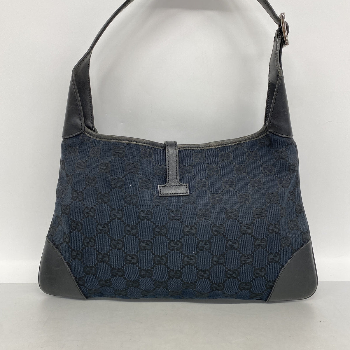 【6kd4269】グッチ ショルダーバッグ GGキャンバス 001 4057 キャンバス ブラック シルバー金具【中古】レディース