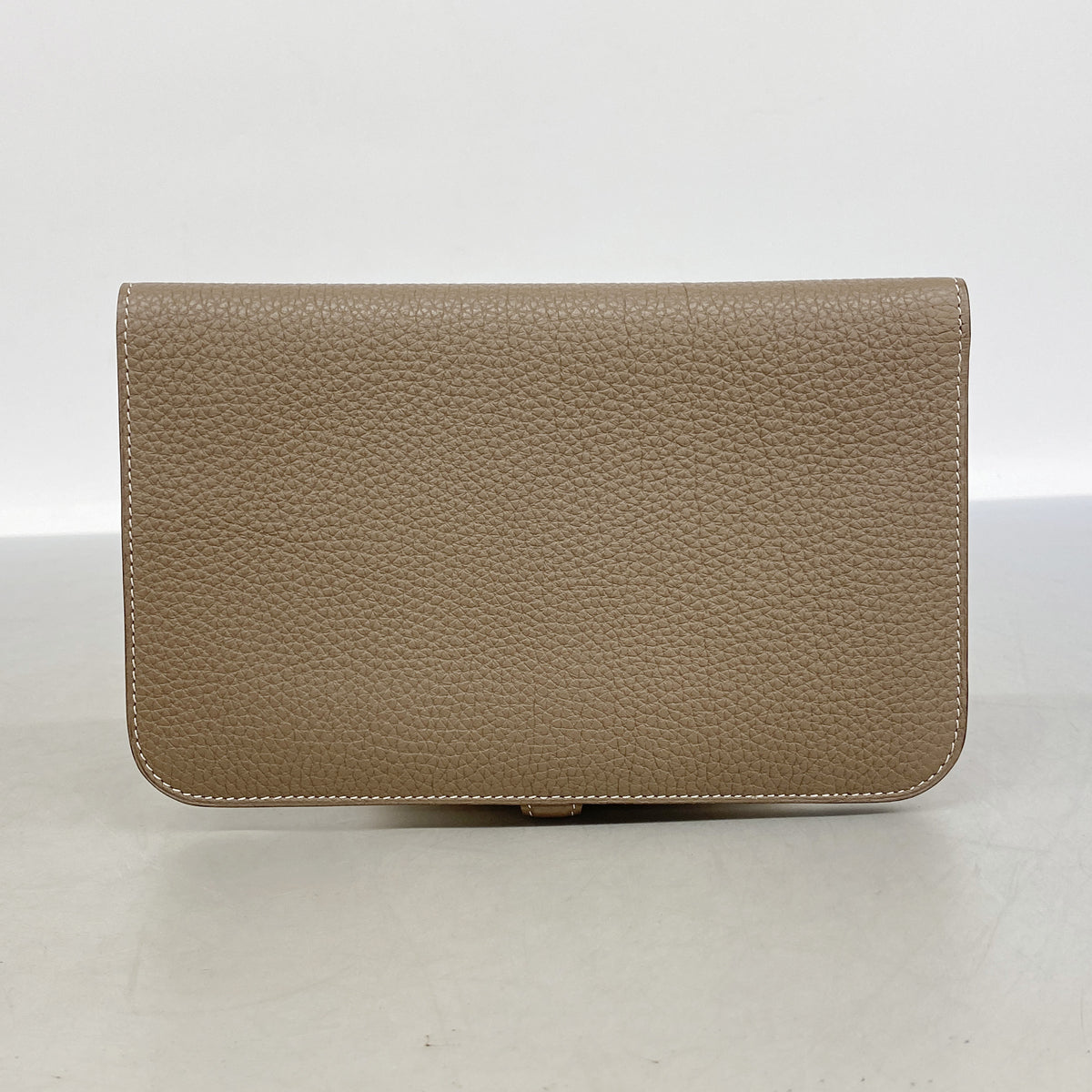 【6kd4404】エルメス 長財布 ドゴンGM トゴ エトゥープ シルバー金具 □O刻印【中古】メンズ レディース ユニセックス